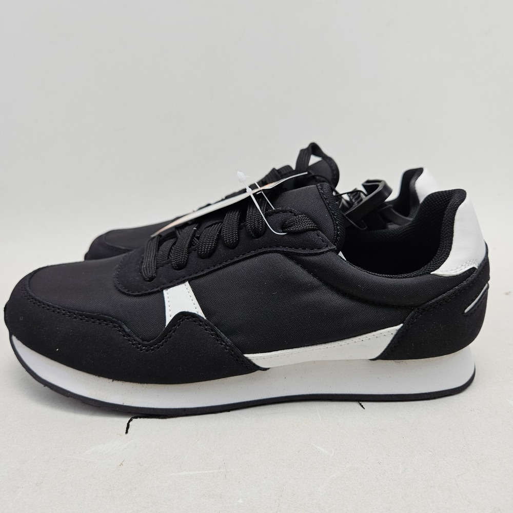 Avia Retro Jogger Black White Memory Foam Sneakers WMAV21JT001 Womens 7 NEW - Picture 11 of 15